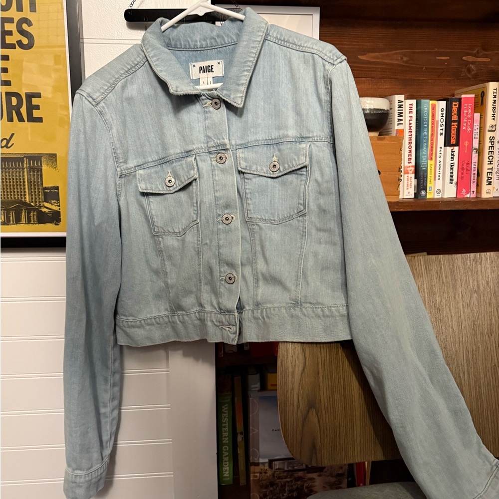 PAIGE Soft Blue Jean Jacket - Picture 2 of 6